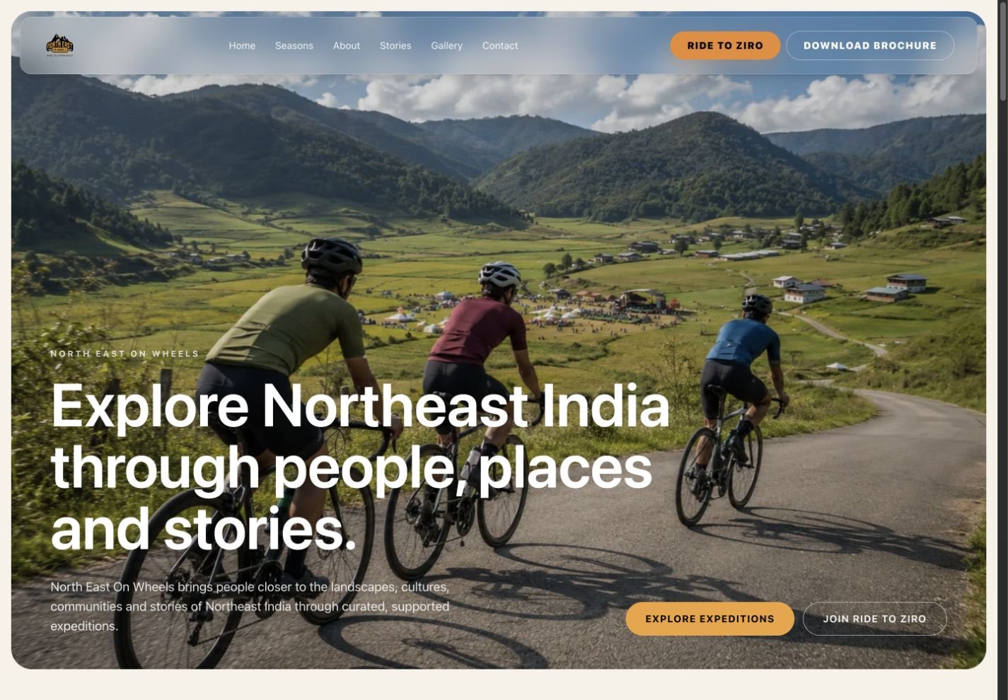 North East on Wheels website screenshot